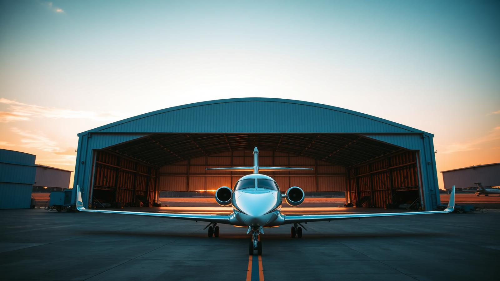 Aviation steel building
