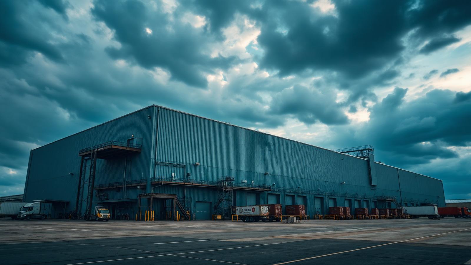 Industrial steel building