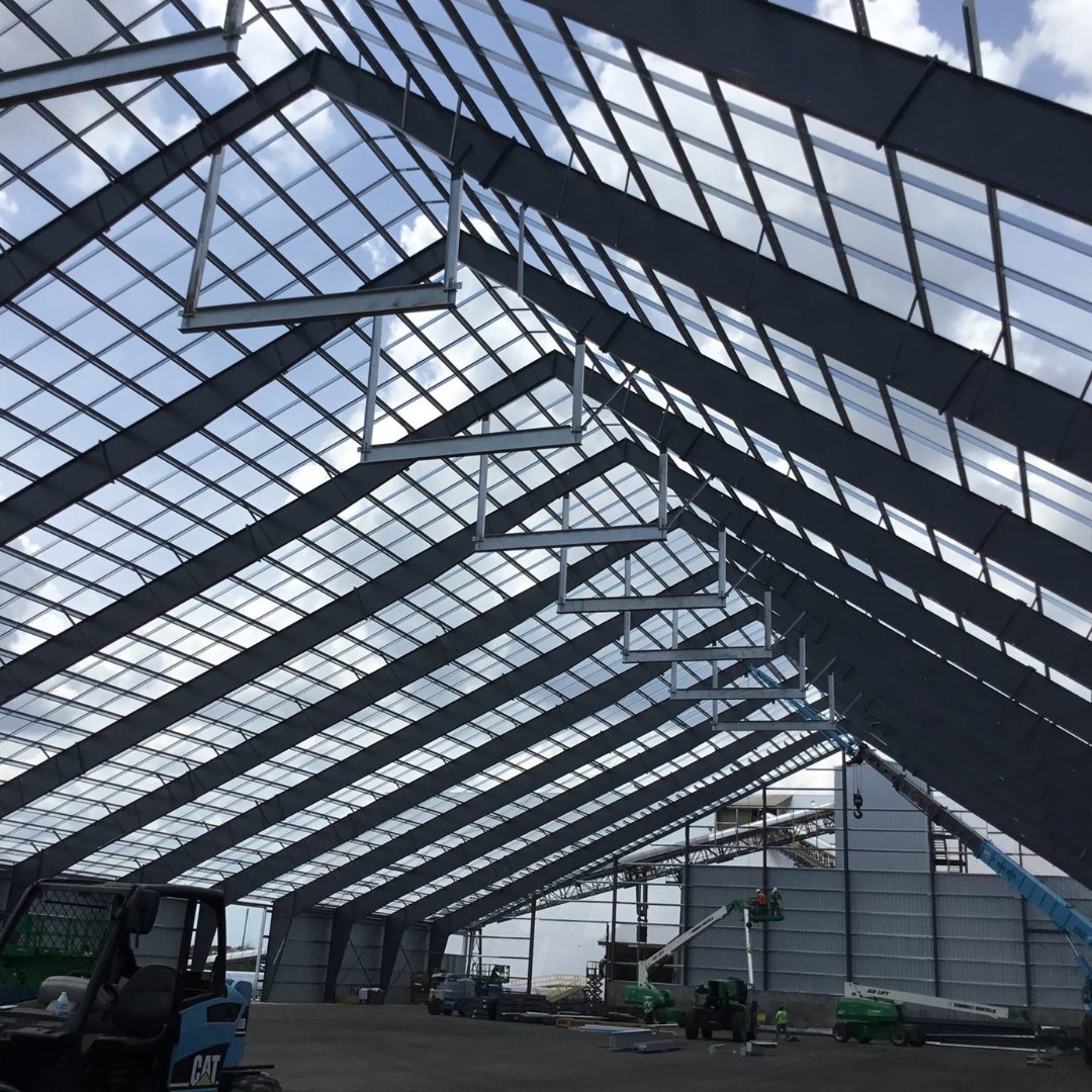 Steel structure interior