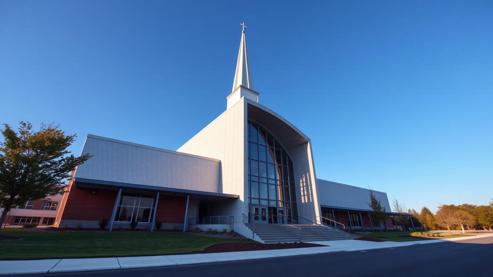 Religious steel building