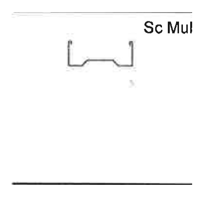 Downspout Standard with Elbow cross-section profile