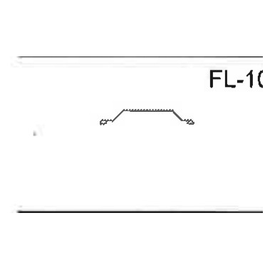 Stepdown Flashing cross-section profile