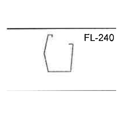 Gutter cross-section profile