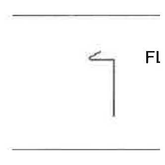 H/S Eave Trim cross-section profile