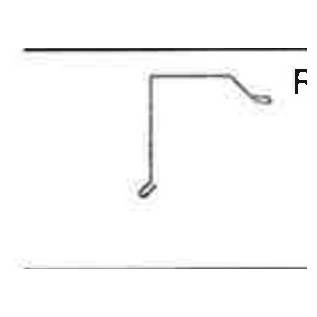 Gutter End — Standard Color cross-section profile