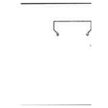 Partition Roof Trim 10" cross-section profile