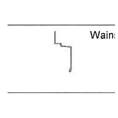 Soffit Cover Trim 8" cross-section profile