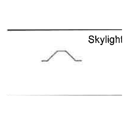 Skylight Trim cross-section profile